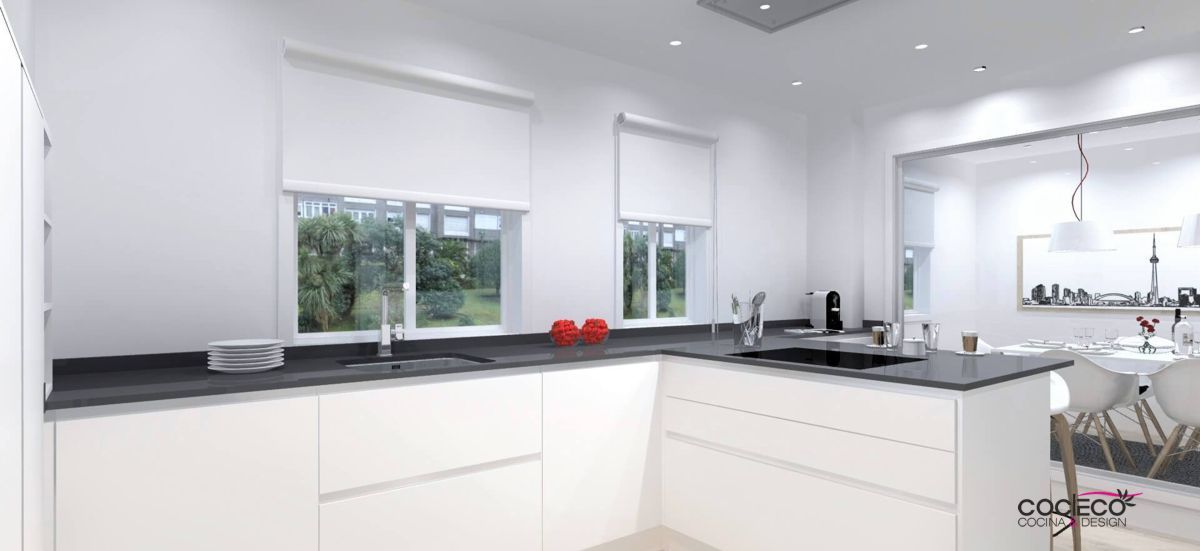 cocina con peninsula