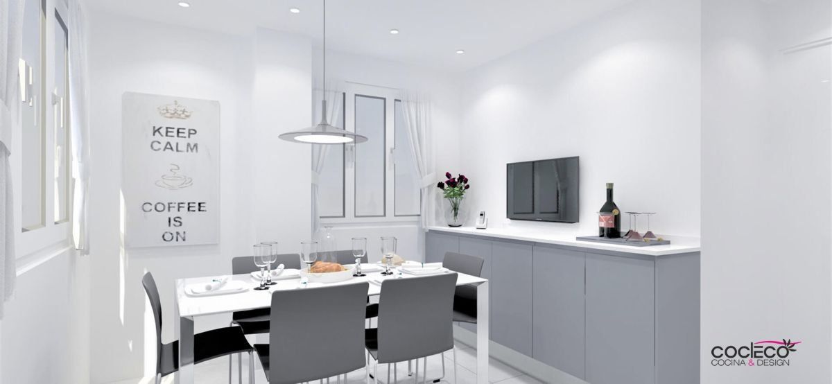 cocina con forma de u en madrid