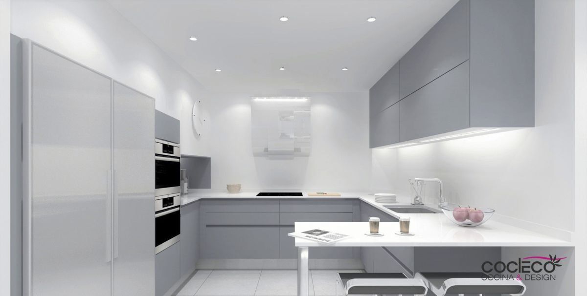 cocina con forma de u