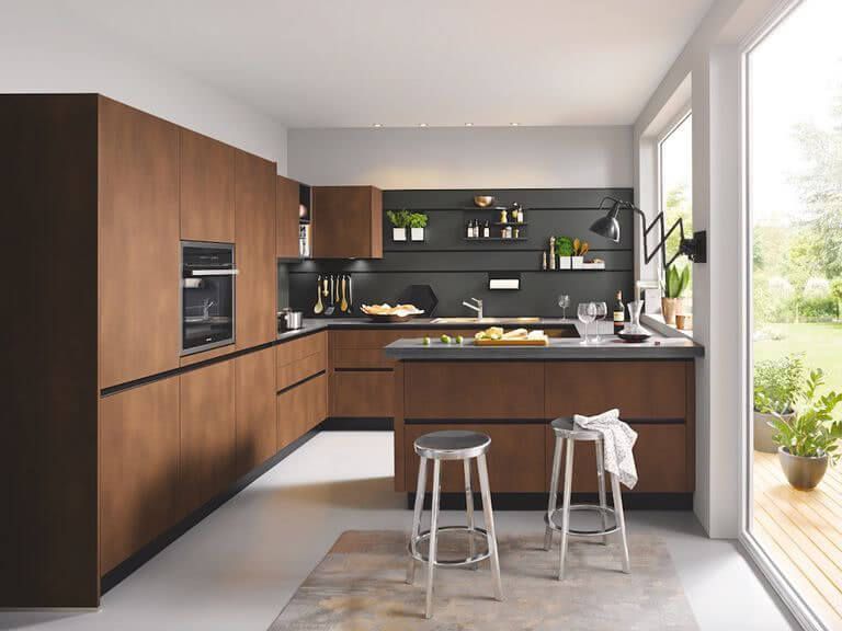 cocinas marrones
