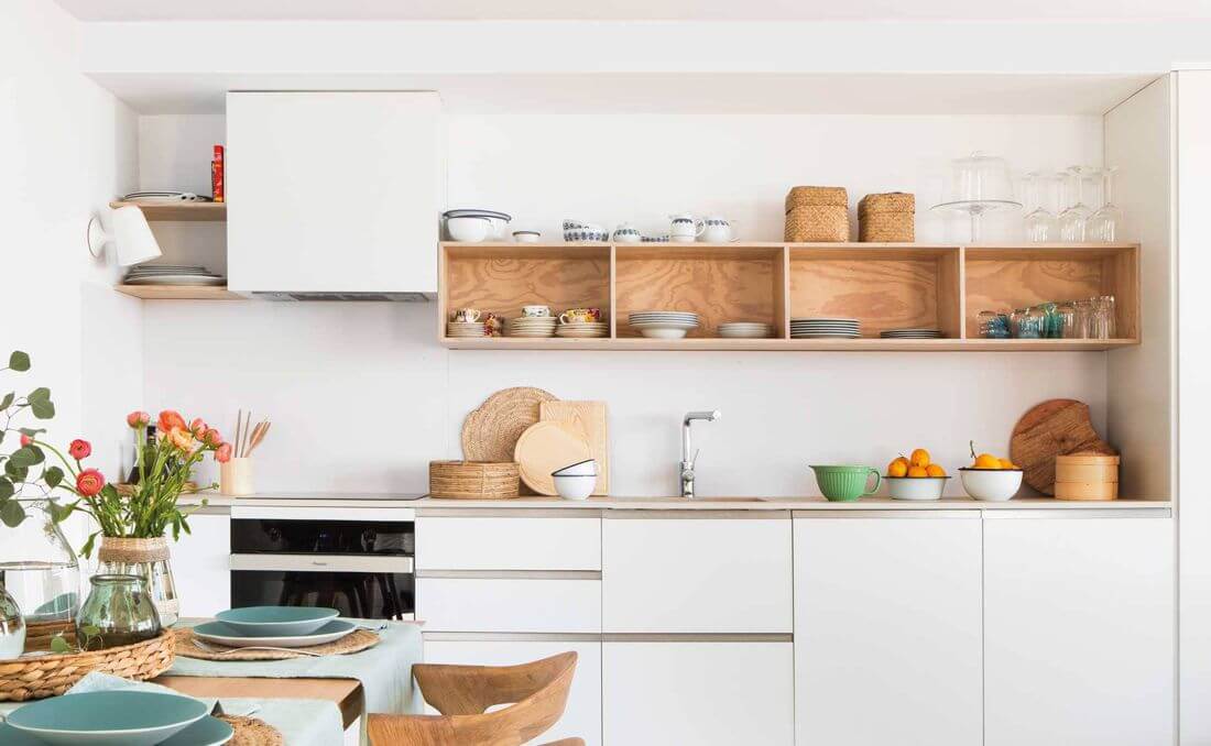 cocina romantica funcional