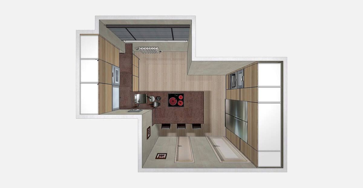 diseño de cocina en 3d madrid