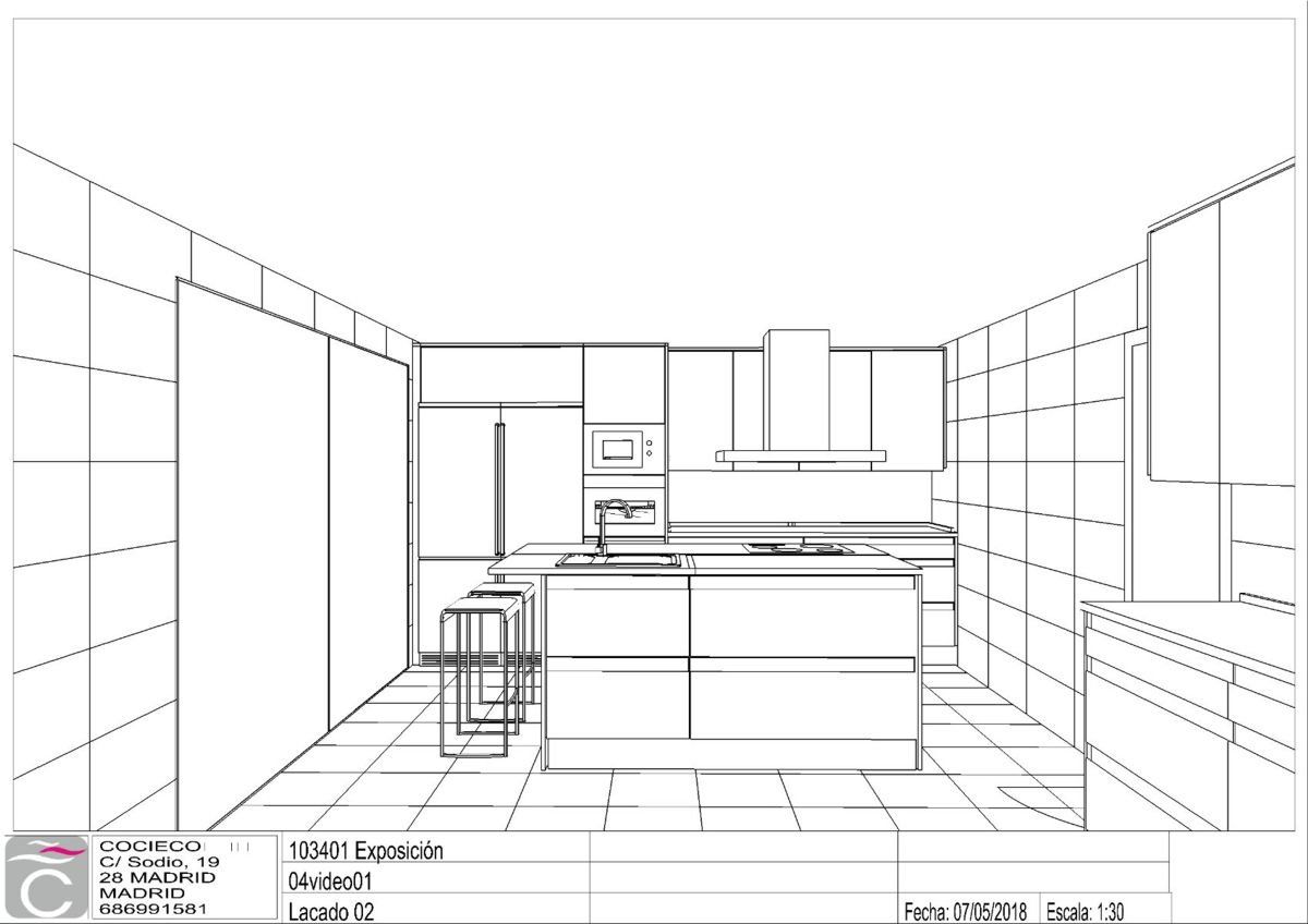 diseño de cocina en 3d madrid