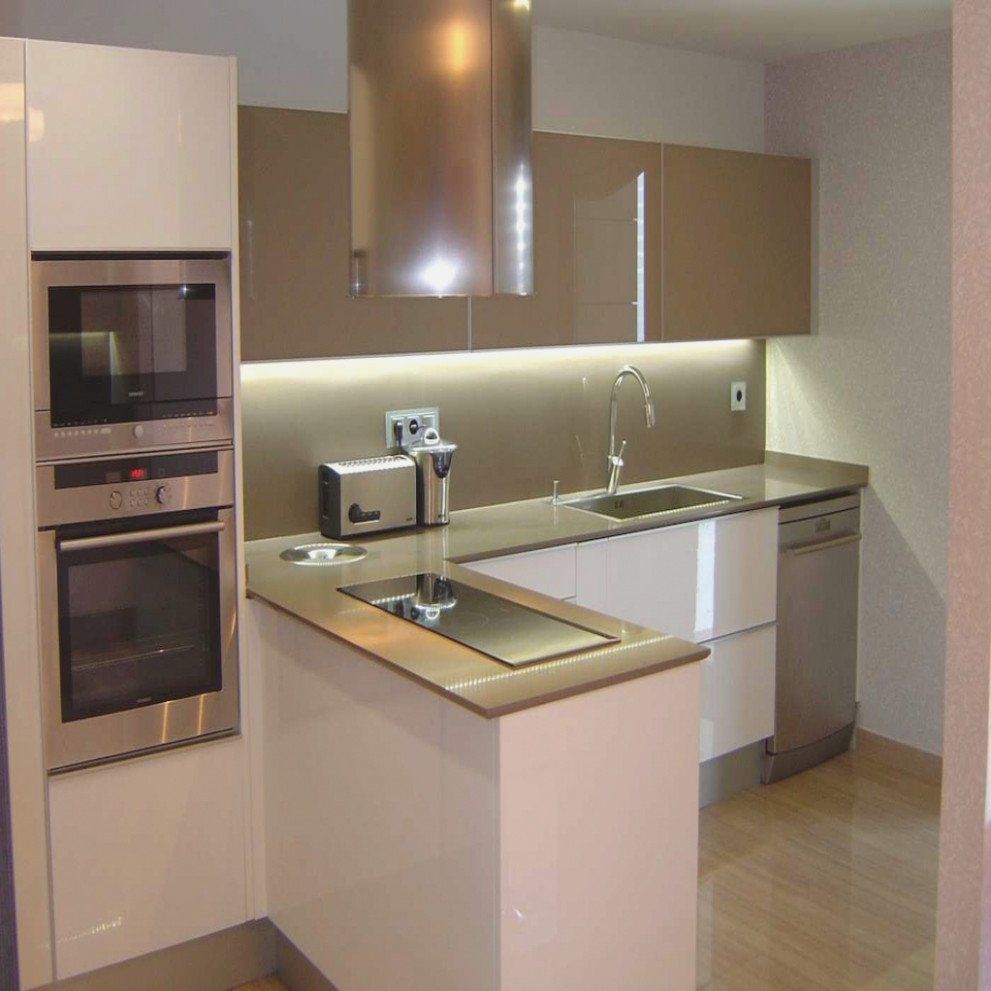 fotos de cocinas integrales pequeñas modernas 03