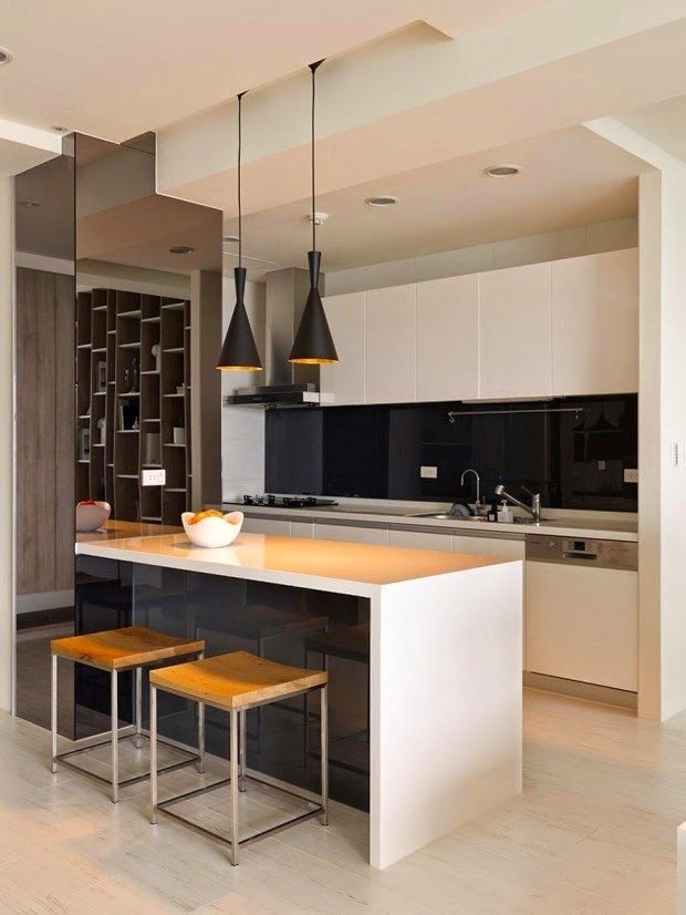 fotos de cocinas integrales pequeñas modernas 04
