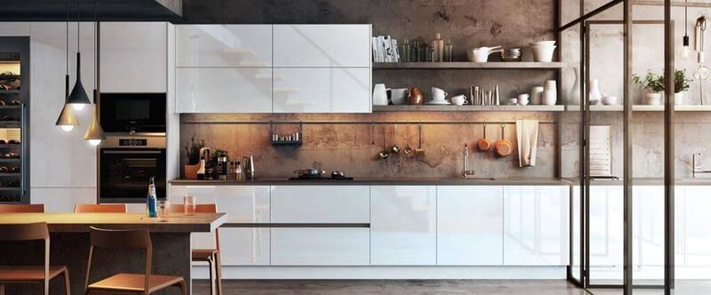 cocina a medida blanca