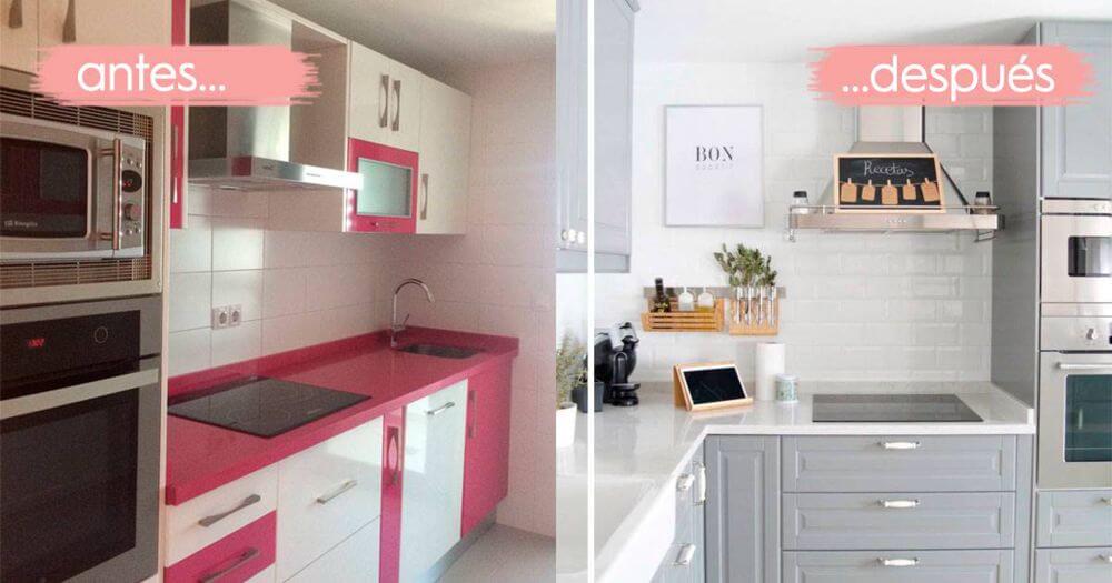 reforma de cocina antes y despues