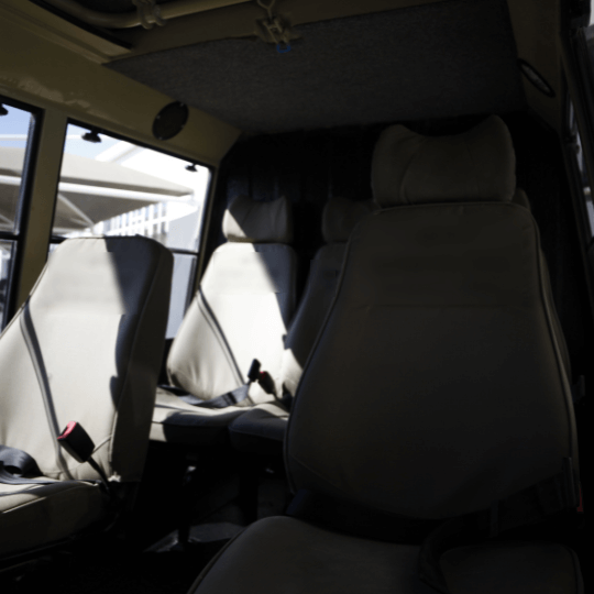 After: fully restored Land Cruiser, detail shots, first test drive