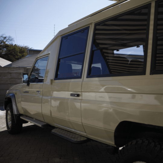 After: fully restored Land Cruiser, detail shots, first test drive