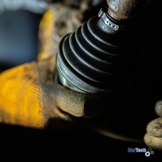 CV Joint with holding components