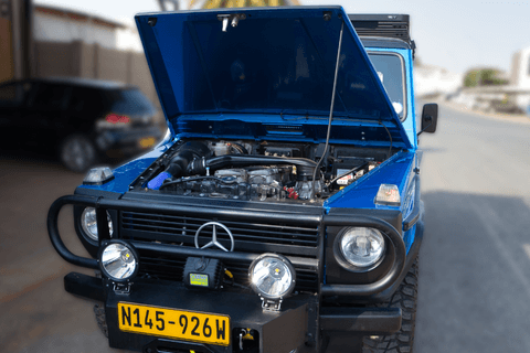 MB 280 blue after restoration