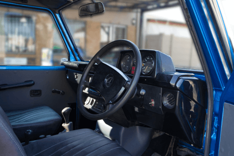 MB 280 blue after restoration