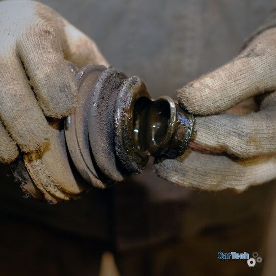 Broken CV Joint Dust Boot