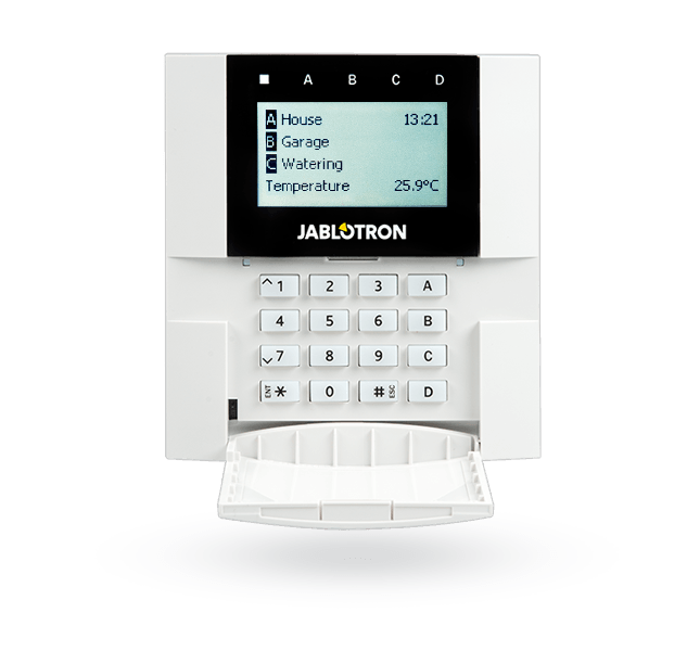 Bedienteil der Jablotron JA-100 Alarmanlage