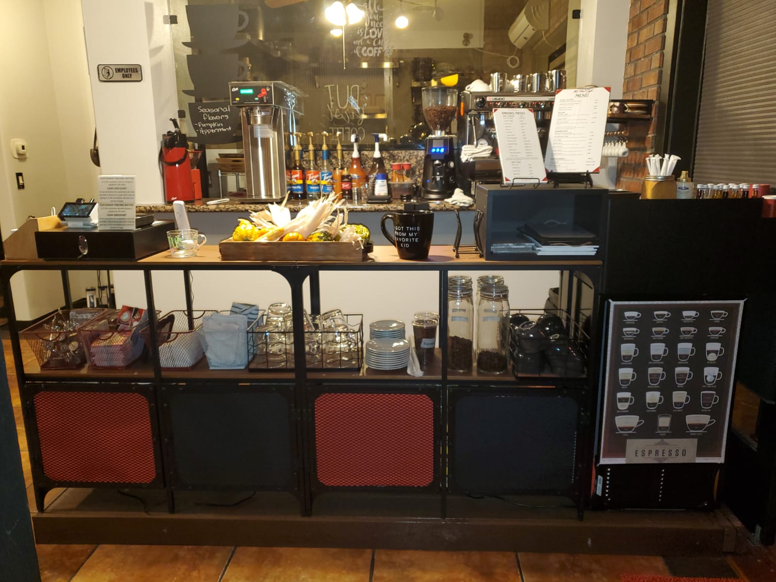 A picture of our amazing coffee bar