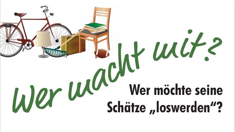 Bürgerflohmarkt Aufruf Stadt Garding auf der Nordseehalbinsel Eiderstedt