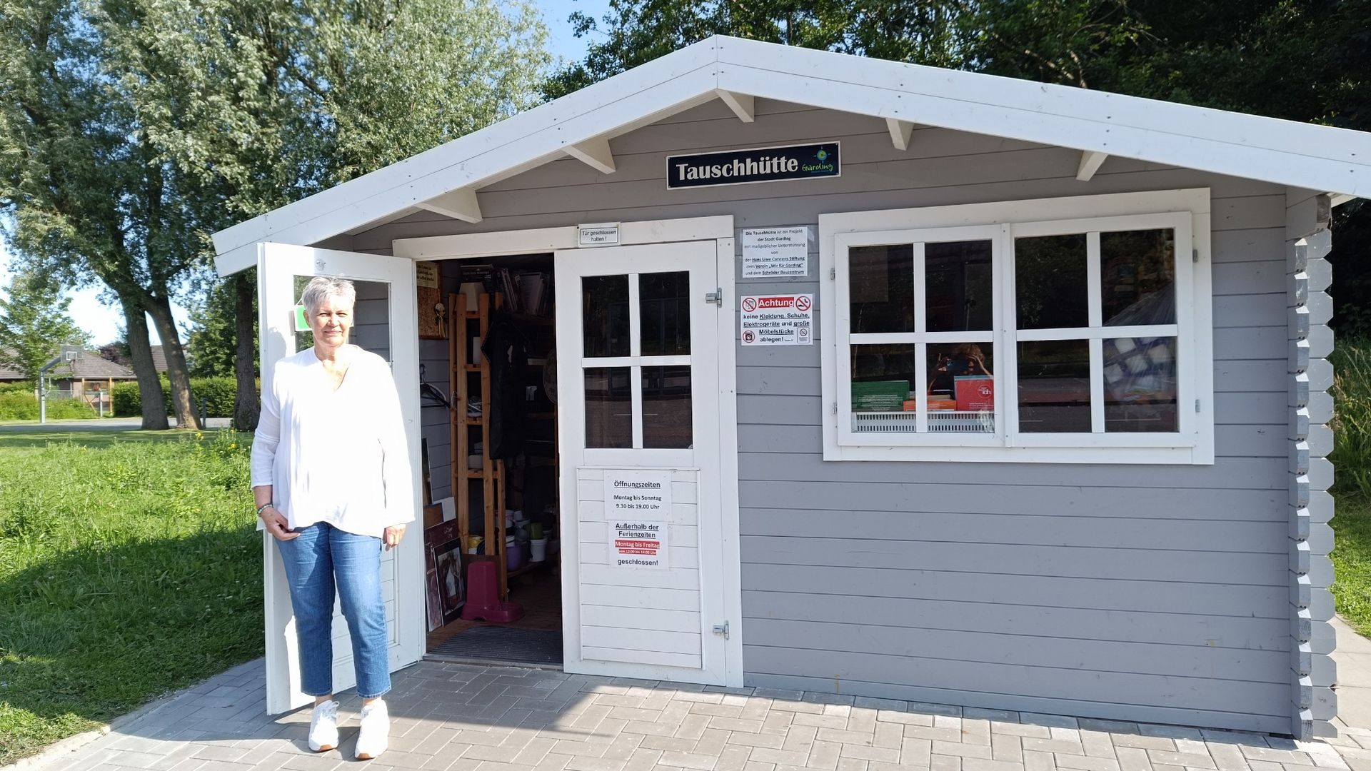 Stadt Garding auf der Nordseehalbinsel Eiderstedt