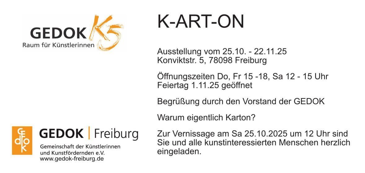 GEDOK Ausstellung K-ART-ON
