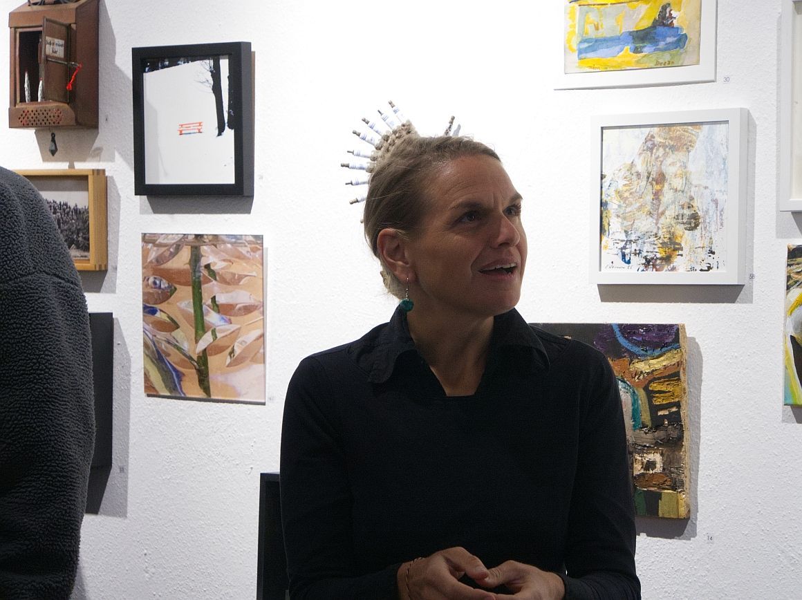 GEDOK Freiburg, Ausstellung klein&fein, Franziska Trischler, Sprechkünstlerin