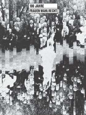 Klaudia Schrenk - Plakat zu 100 Jahre Frauenwahlrecht, GEDOK Freiburg