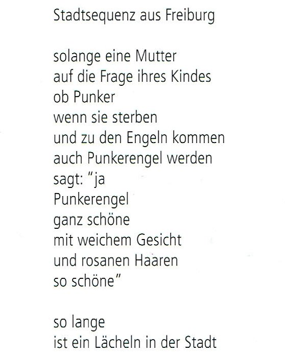 Helle Trede - Punkerengel - Gedicht