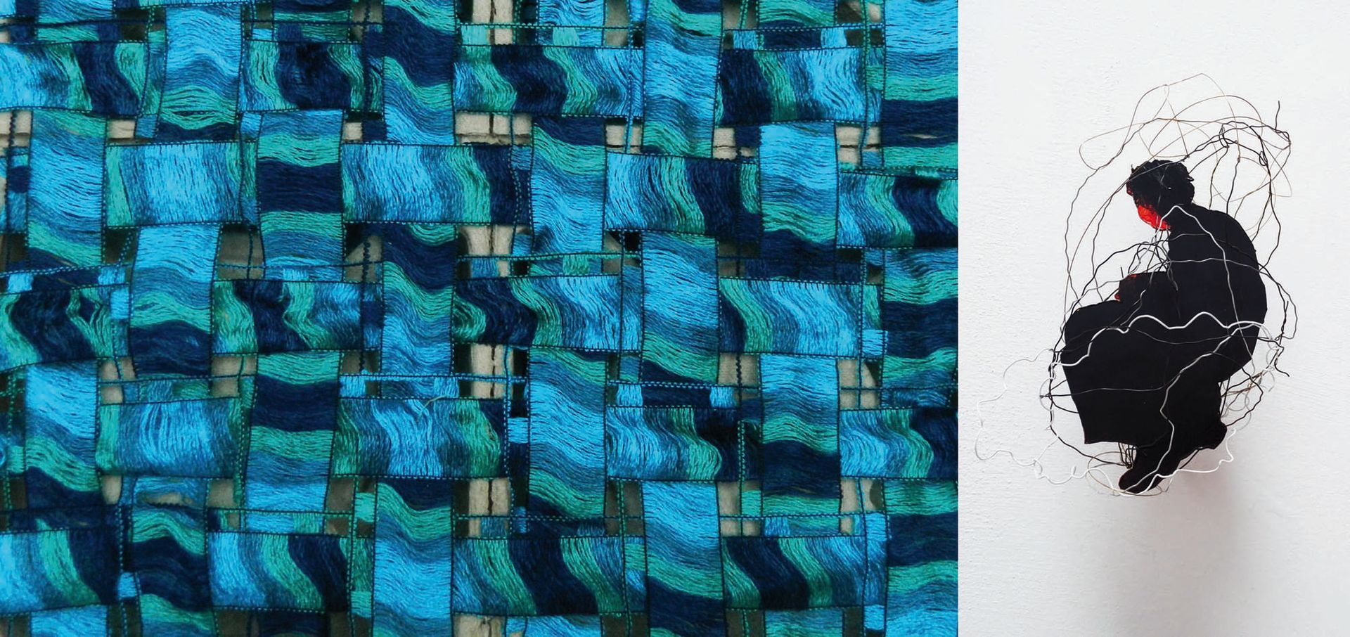 GEDOK Freiburg, Annette Raess-Kuechlin, Christine Huss, Ausstellung: geschnitten und gewoben GEDOK Freiburg, Annette Raess-Kuechlin, Christine Huss, Ausstellung geschnitten und gewoben