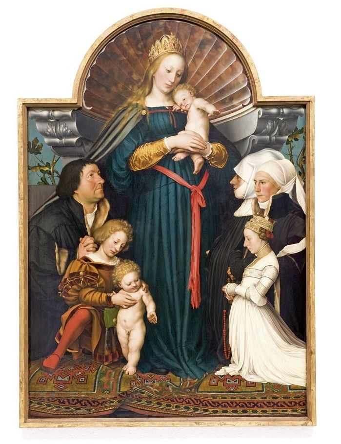 Madonna mit Kind und Stiftern-Hans Holbein der Jüngere, Kunstfahrt 2024, GEDOK Freiburg