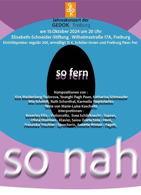 GEDOK Freiburg, Jahreskonzert 2024