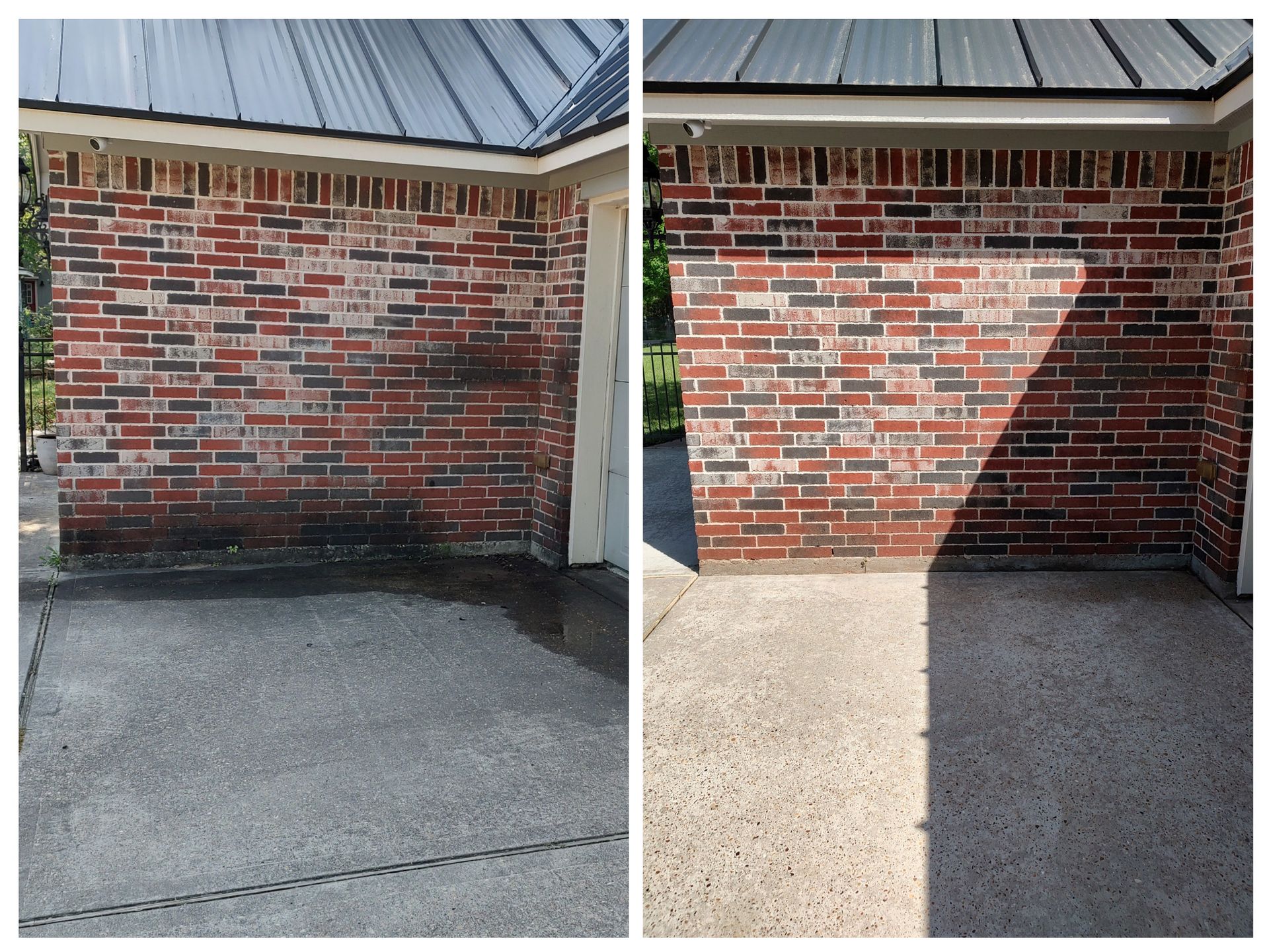 Pressure Washing Before and After
