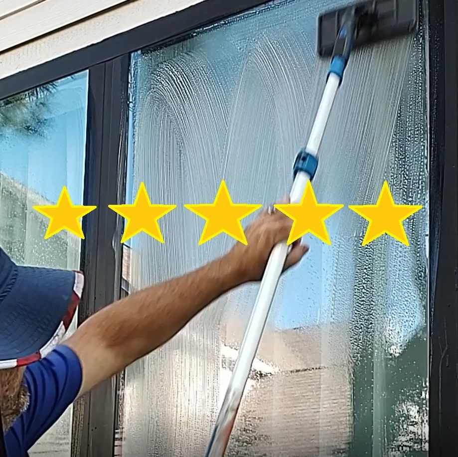 Excellent work window cleaning 42 windows inside and out