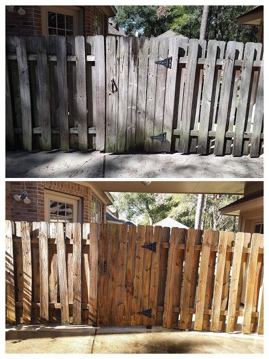 Pressure washing wood fences Near Magnolia TX
