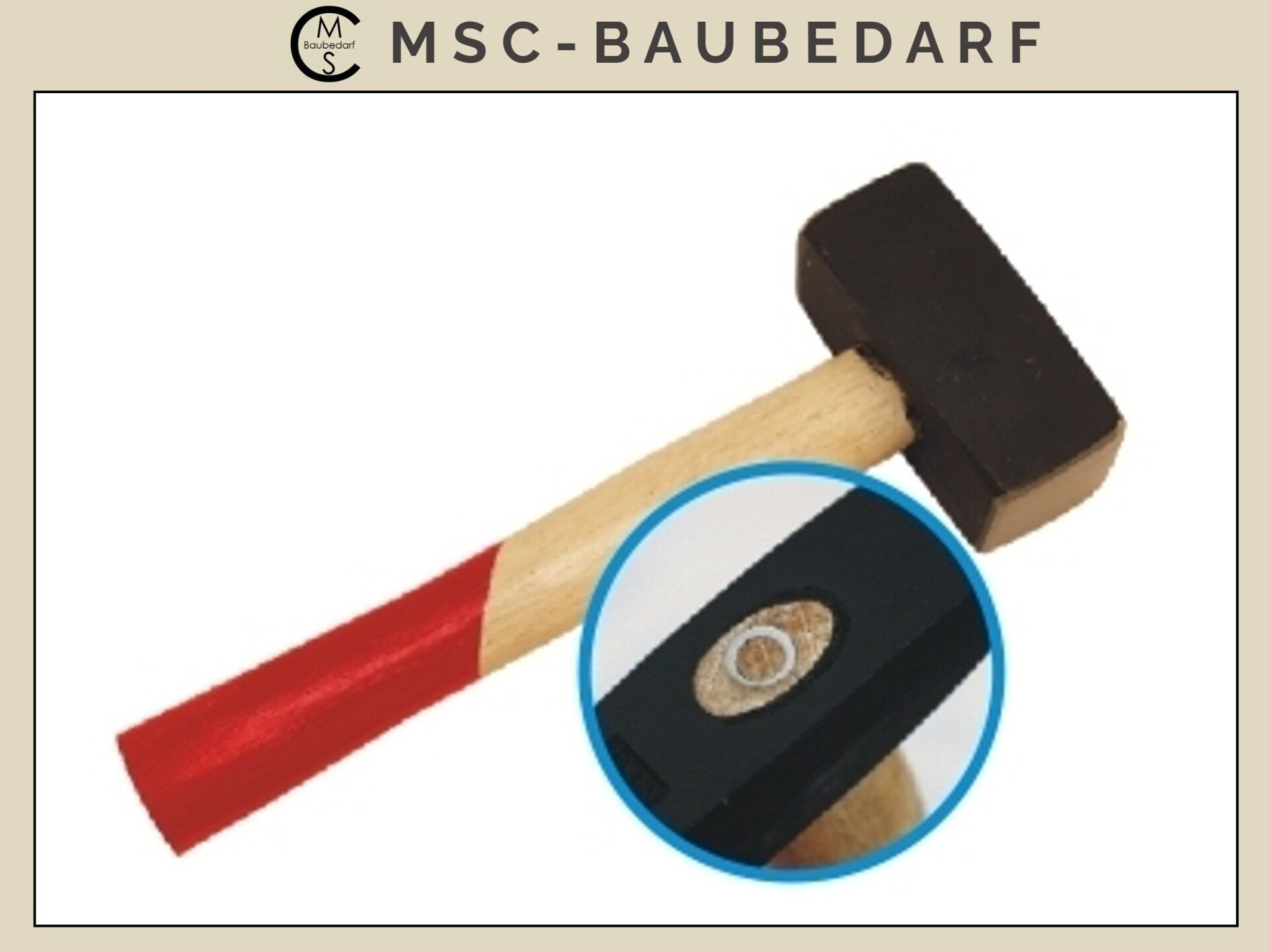 zum Schnäppchenpreis Fäustel 1500g mit Holzstiel