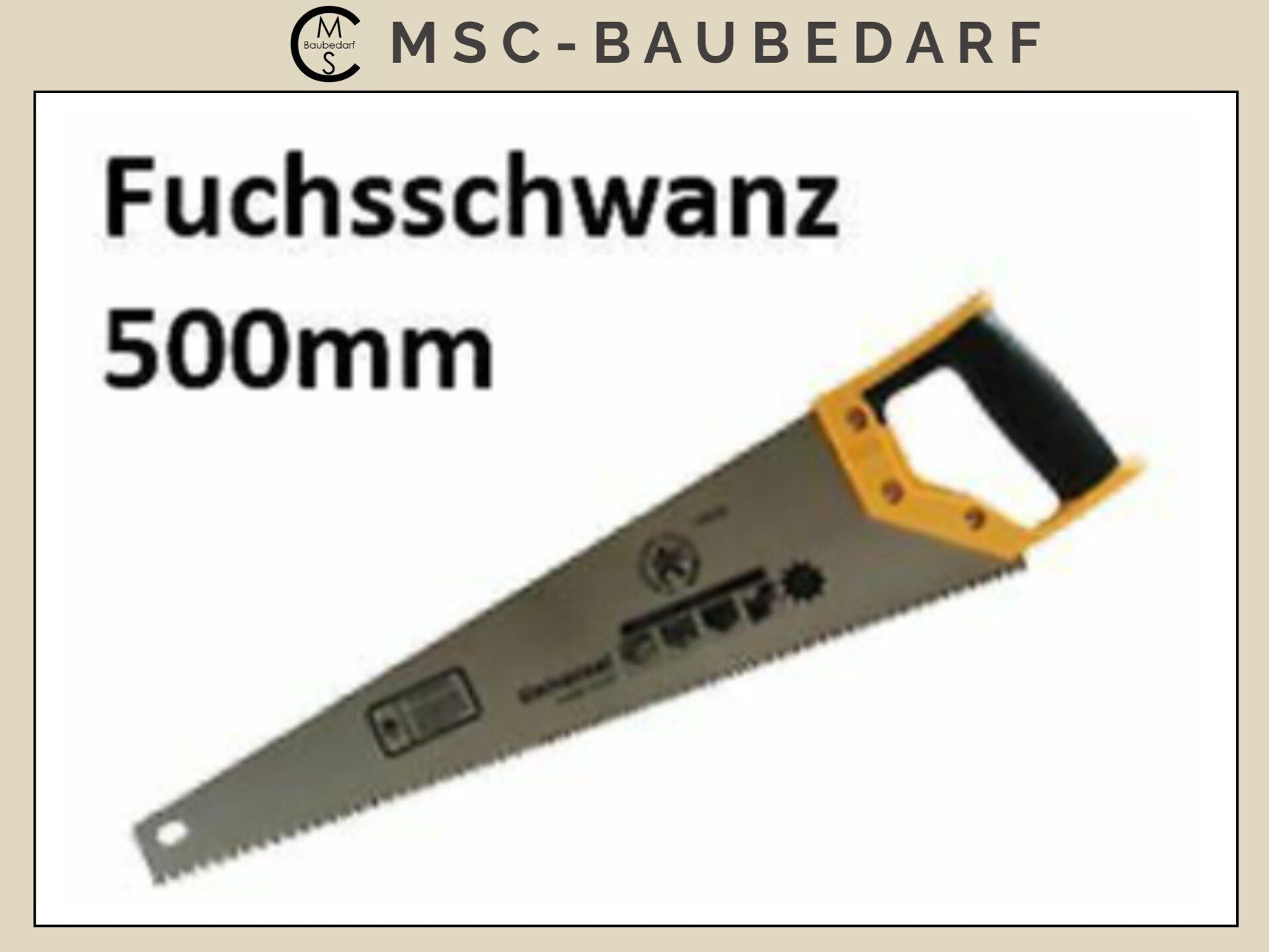 zum Schnäppchenpreis Säge / Handsäge/ Fuchsschwanz 500mm