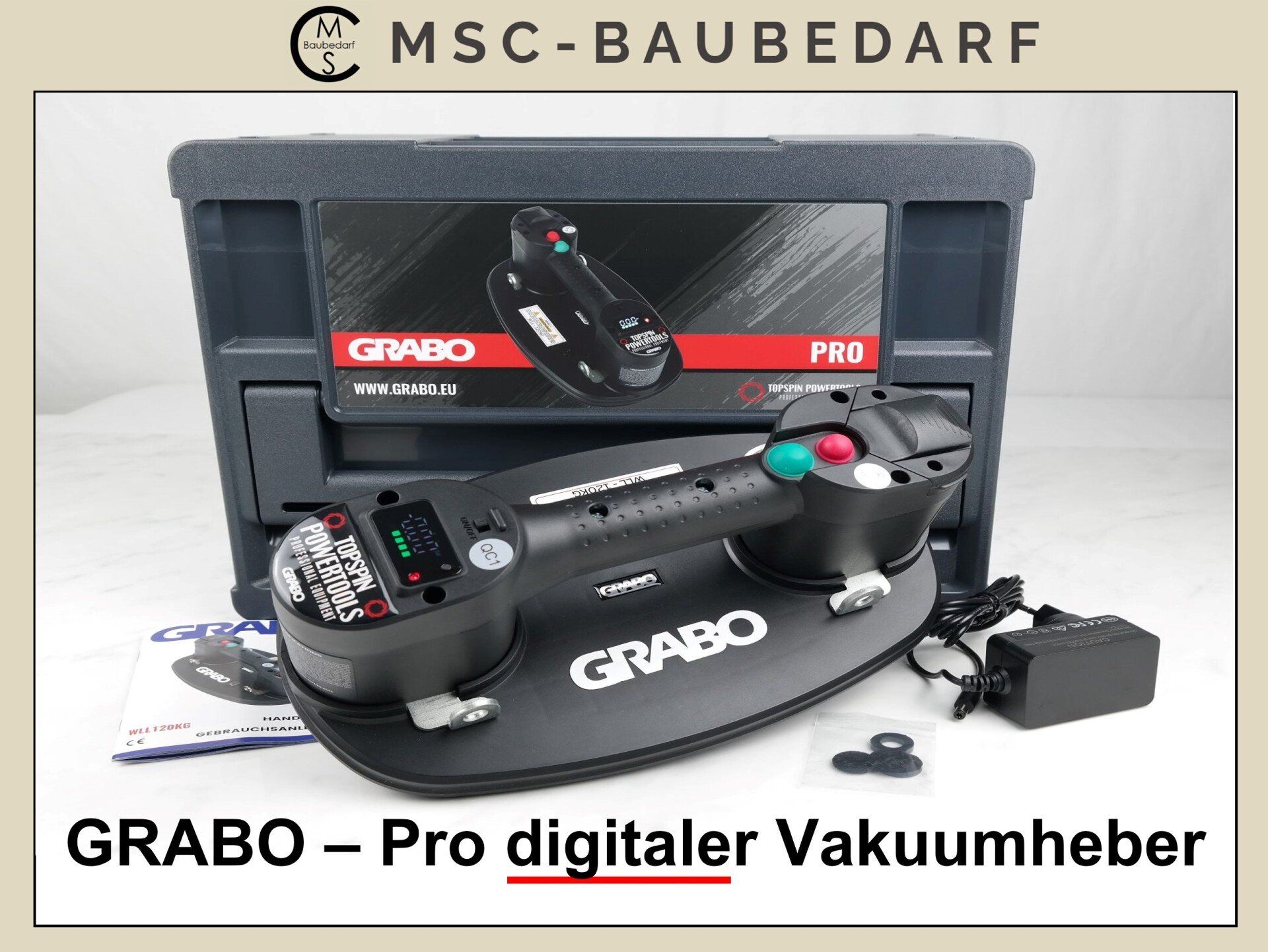 zum Schnäppchenpreis GRABO Pro im Koffer (Digital) Generation 2022 - Vakuumheber