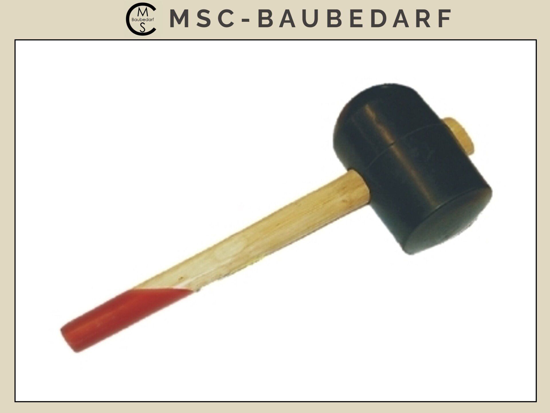 zum Schnäppchenpreis Gummihammer 90mm mit Holzstiel
