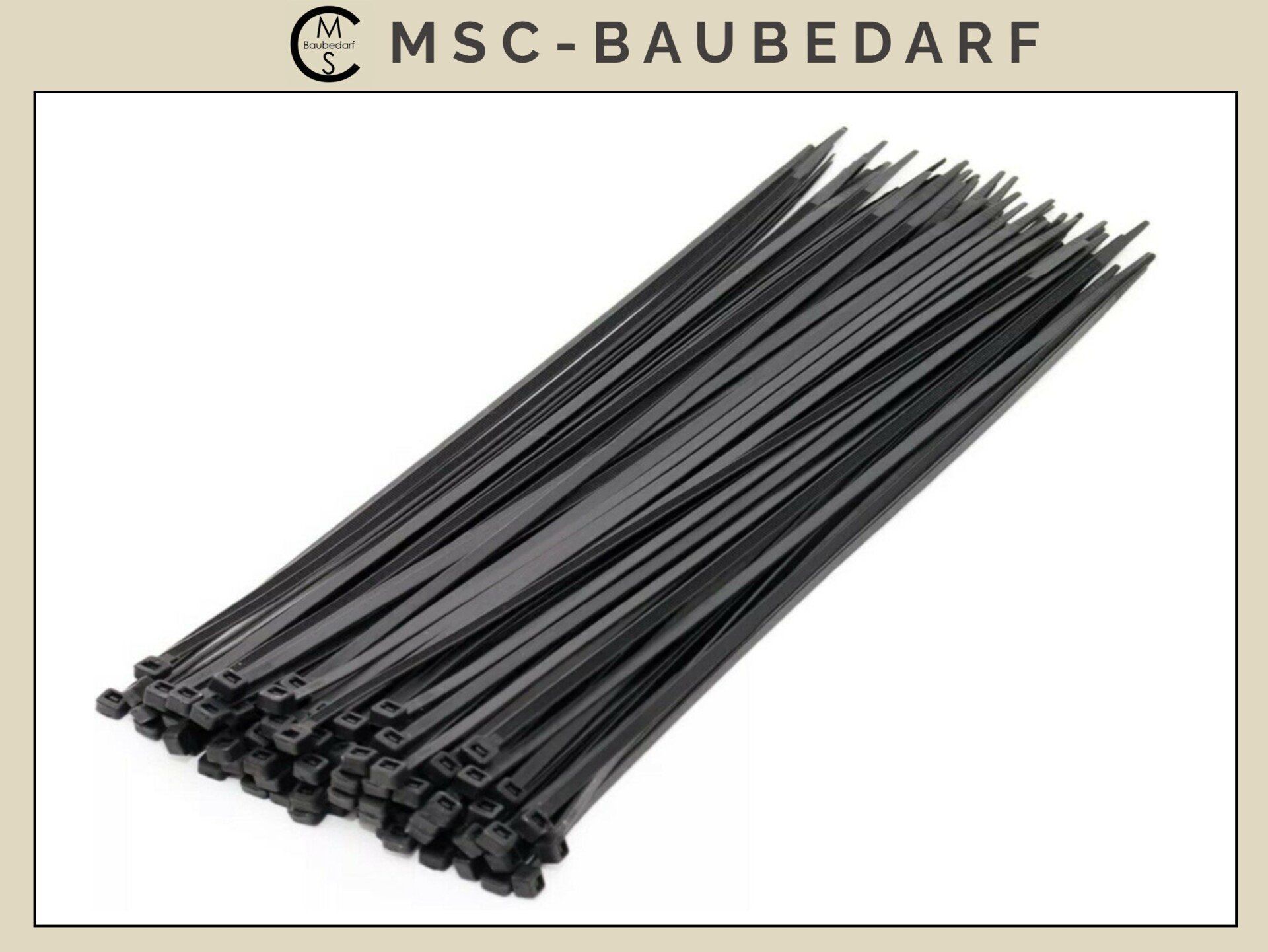 zum Schnäppchenpreis Kabelbinder 7,6x400mm // 4,8x500mm // 4,7x300mm
