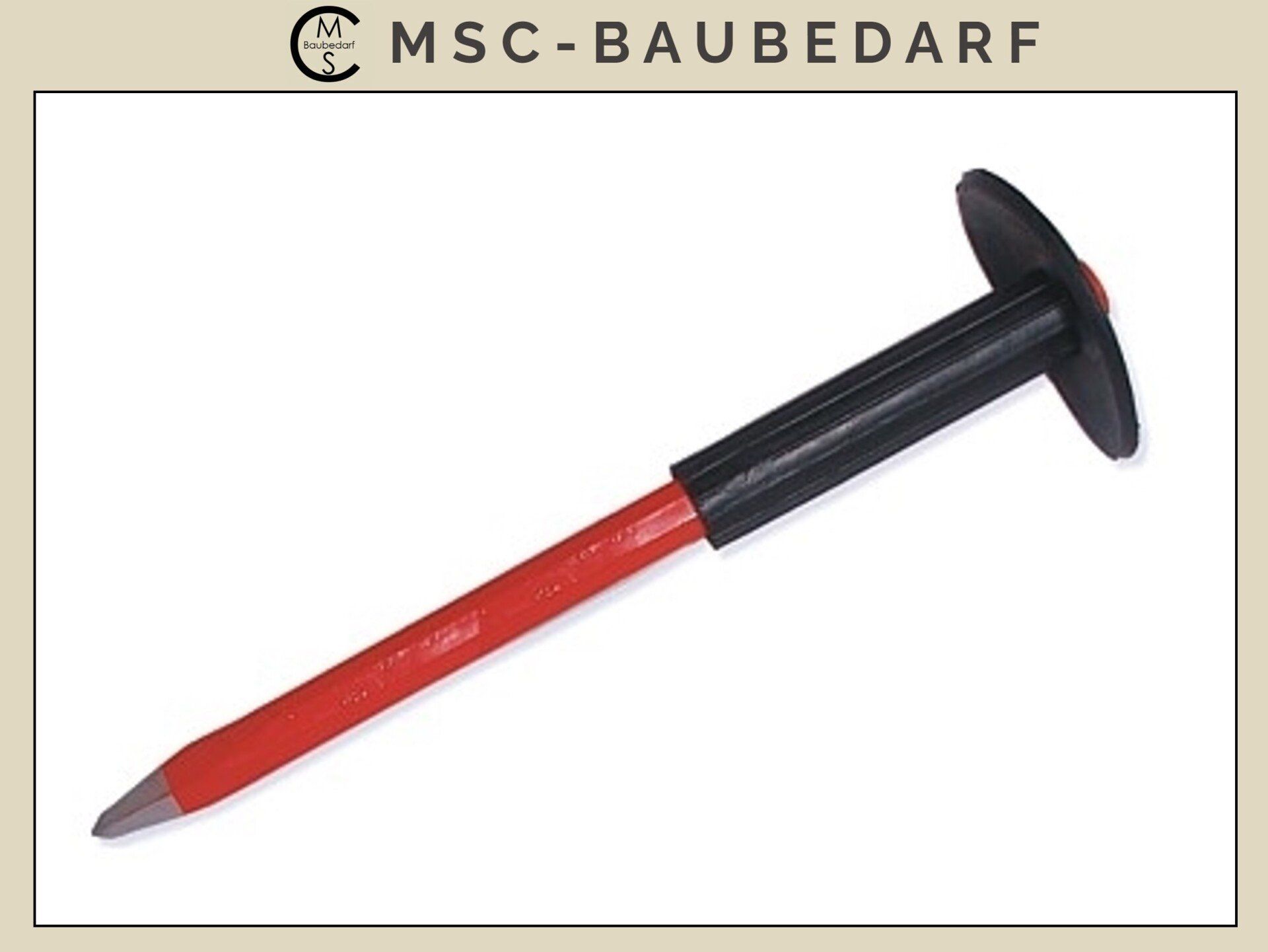 zum Schnäppchenpreis Spitzmeißel mit Handschutz 300mm