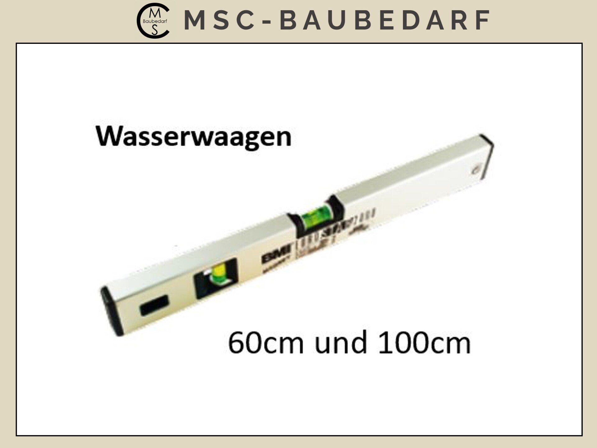 zum Schnäppchenpreis Wasserwaage mit Magneten 60cm und 100cm