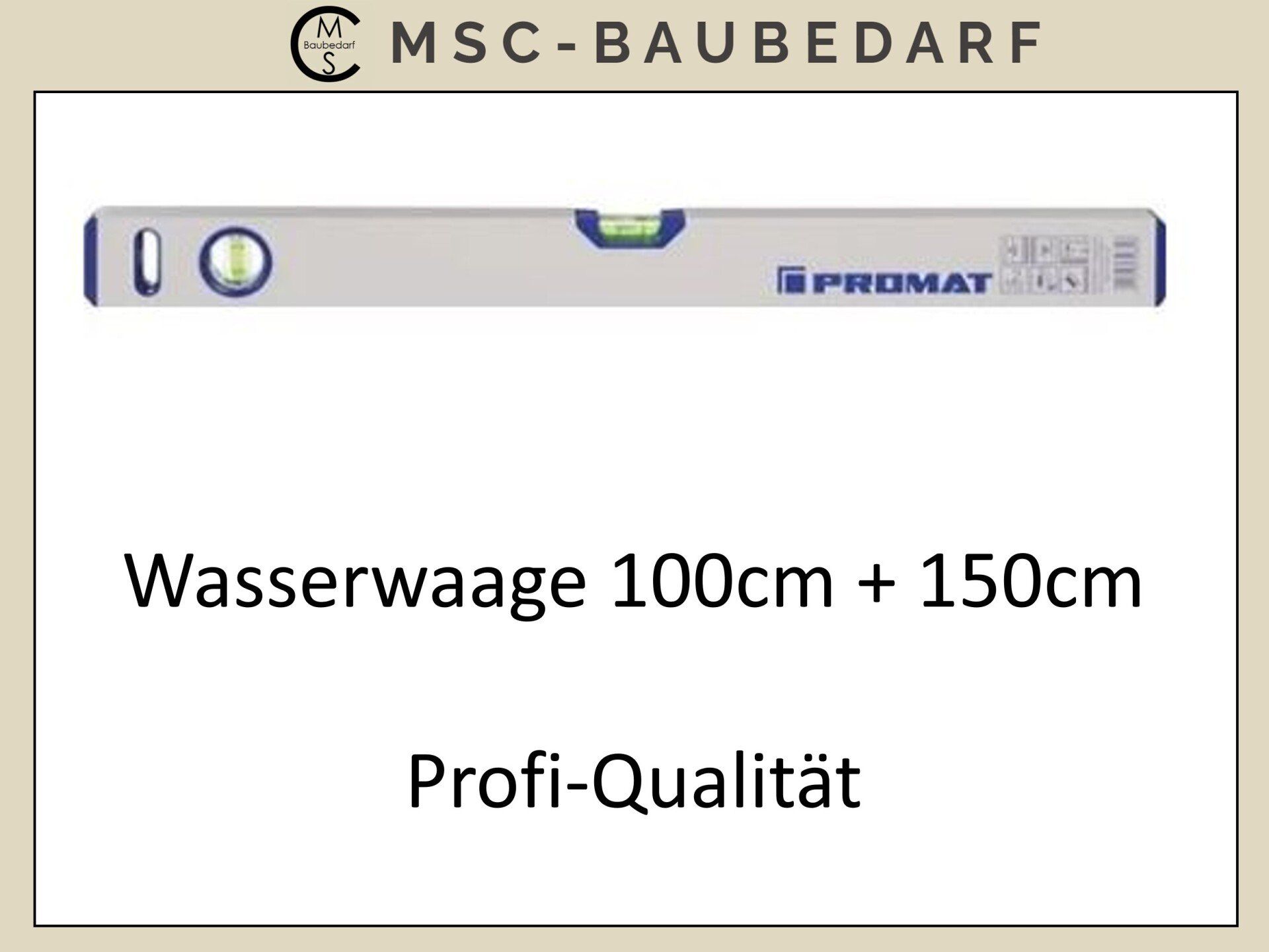 zum Schnäppchenpreis Wasserwaage von PROMAT 100cm und 150cm