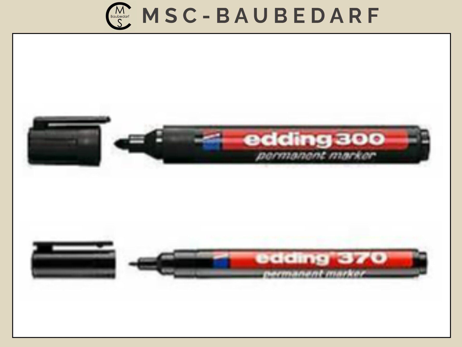zum Schnäppchenpreis Stift zum Anzeichnen Edding schwarz 1,5 - 3,0 mm oder 1,0 mm