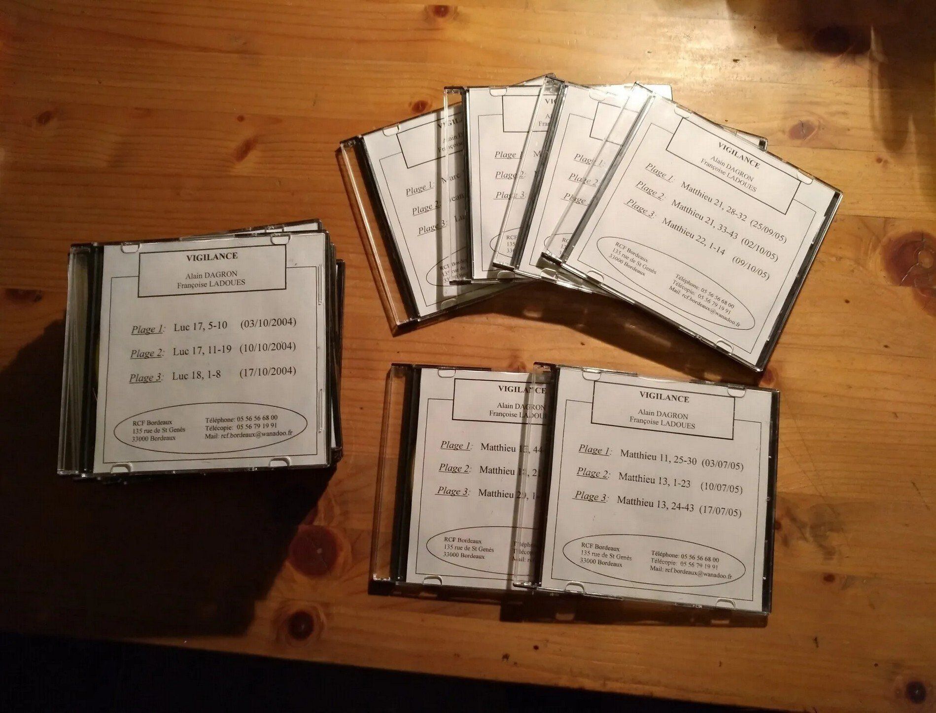 Archives CD de l'émission Vigilance Archives sonores sur CD de l'émission de radio Vigilance