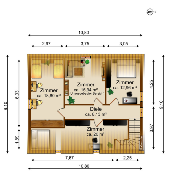 Haus kaufen in Kirchheim in Schwaben - Grundriss