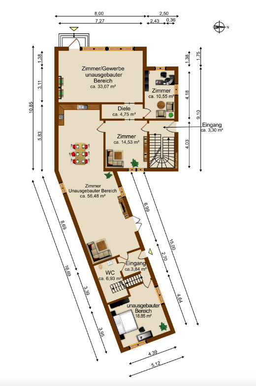 Haus kaufen in Kirchheim in Schwaben - Grundriss
