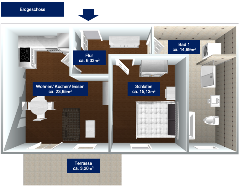 Neubau Mietwohnung in Türkheim Neubau Mietwohnung in Türkheim