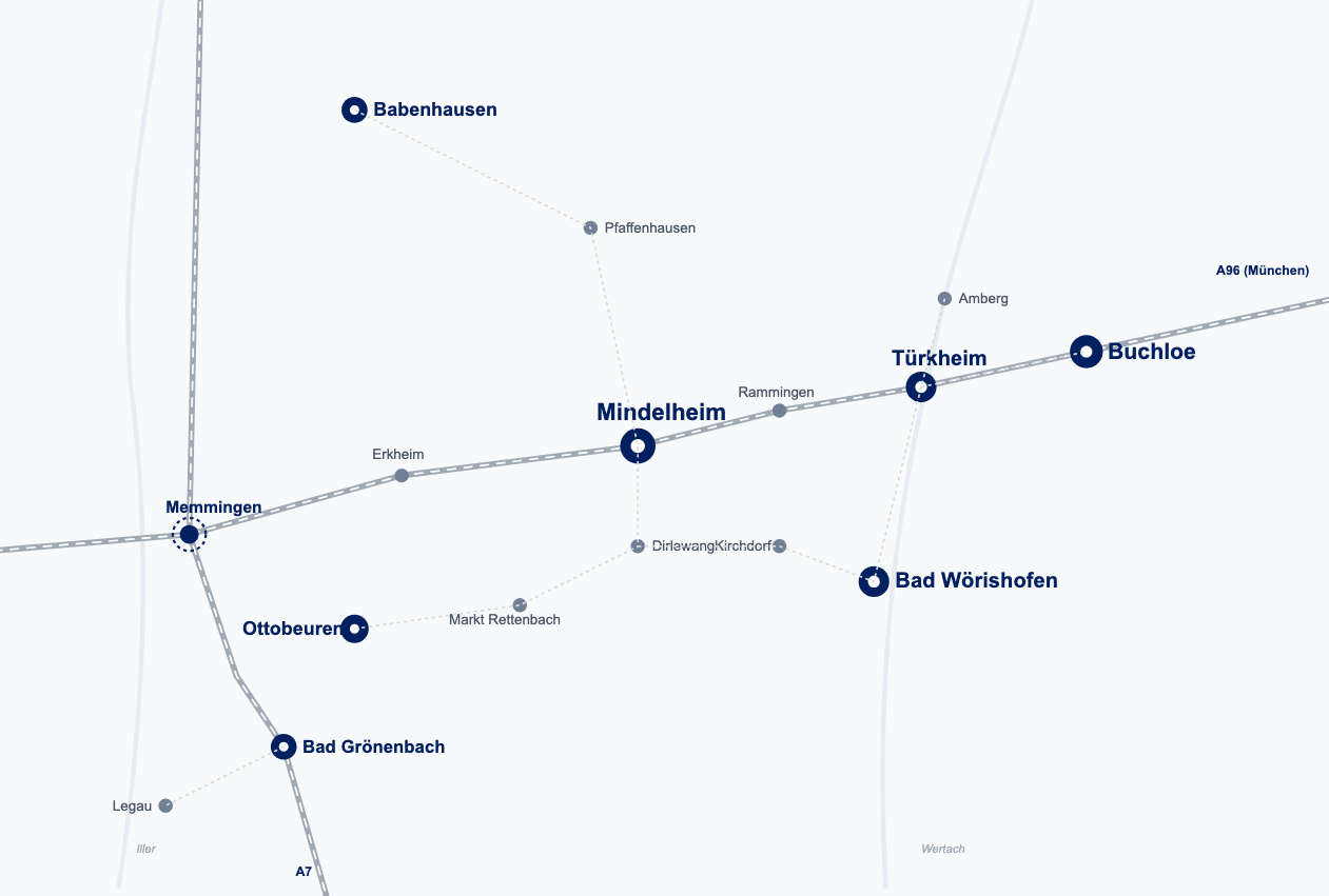 Einzugsgebiet für den Immobilienverkauf im Unterallgäu Einzugsgebiet für den Immobilienverkauf im Unterallgäu