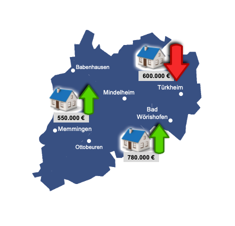 Immobilienpreise Karte Unterallgäu