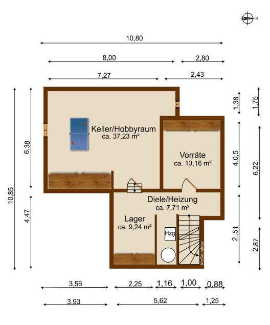 Haus kaufen in Kirchheim in Schwaben - Grundriss