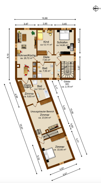 Haus kaufen in Kirchheim in Schwaben - Grundriss