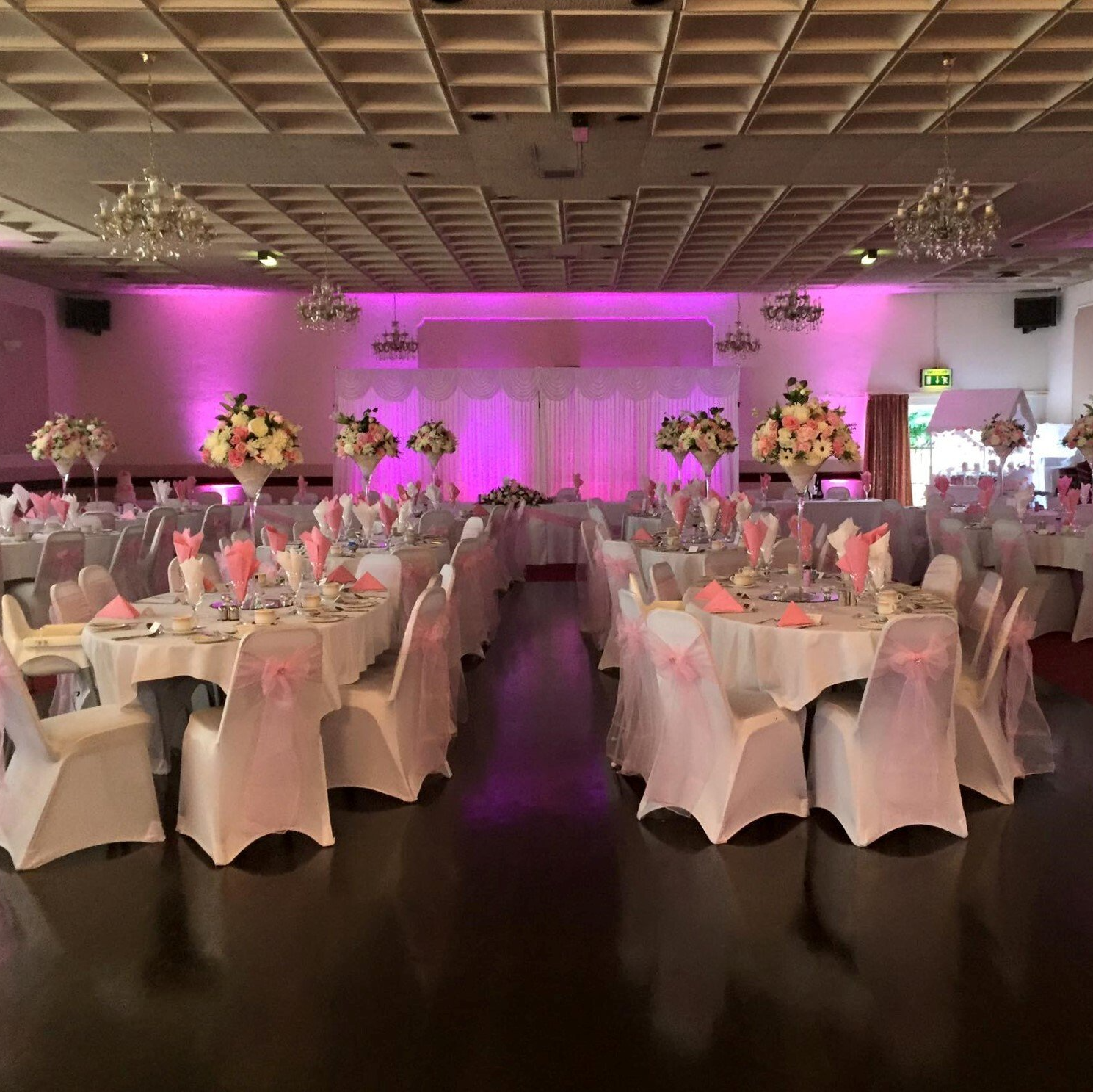 Banquet suite wedding, Ashton masonic hall