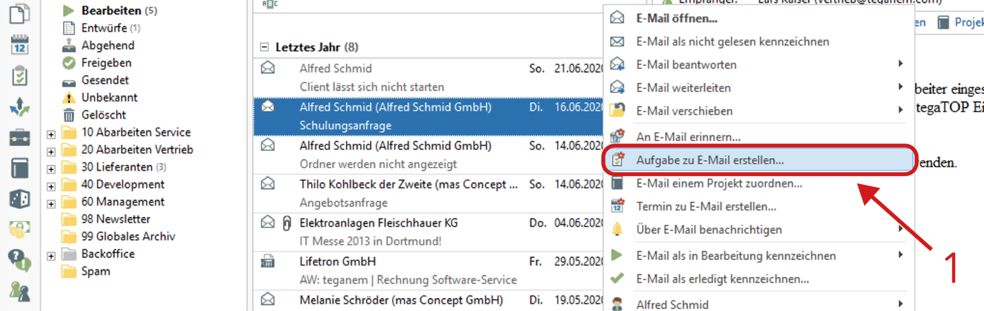Aufgabe zu E-Mail erstellen